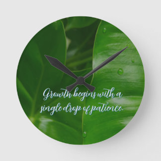 Motivational positive customisable round clock