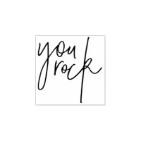 MOTIVATIONAL POSITIVE hand lettered you rock