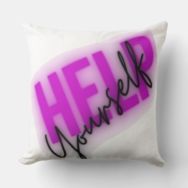 Motivational Positive Quote Design Cushion (Front)