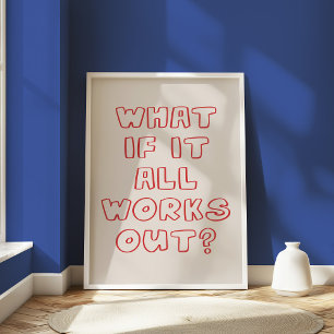 Motivational Positive Quote Minimal Handwritten Poster