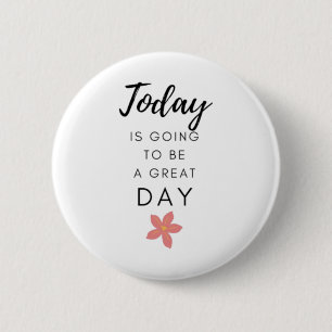 Motivational Positive Quote Sticker 6 Cm Round Badge
