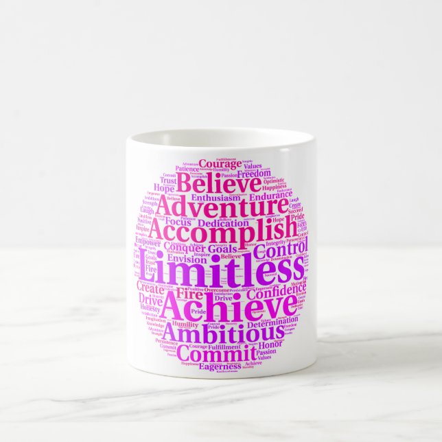 Motivational/Positive Word Coffee Cup (Center)