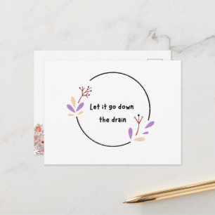 Motivational postcard