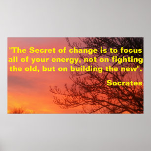 Motivational Poster about change