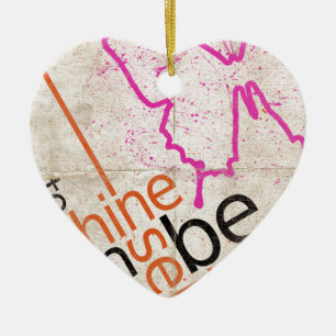 Motivational Poster Ceramic Ornament
