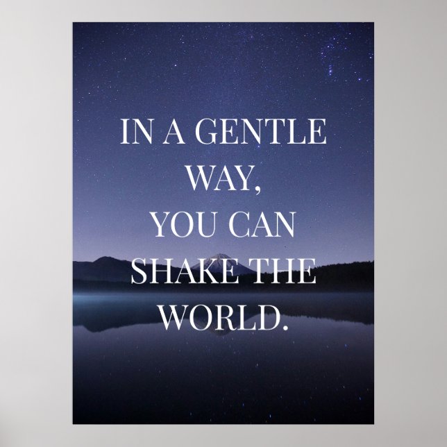 Motivational poster change the world (Front)
