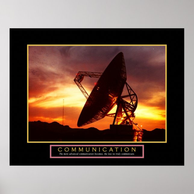 Motivational Poster "Communication" 22x28 (Front)