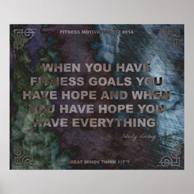 Motivational Poster for Fitness Quote #014 (Front)