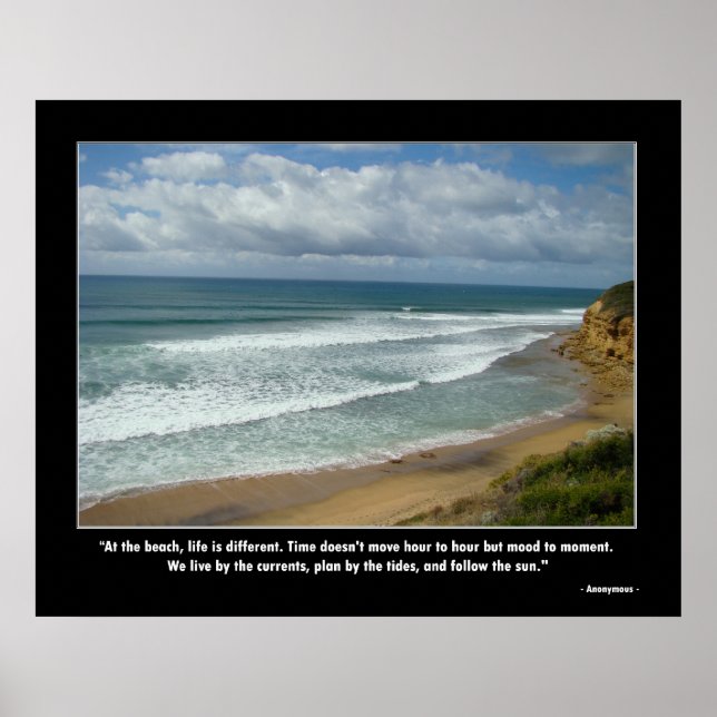 Motivational Poster - Life at the Beach (Front)