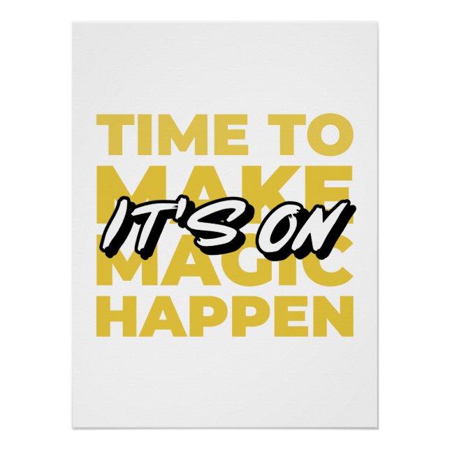 Motivational Poster Typography | Gym Focus (Front)