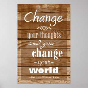 Motivational Poster Vintage wood