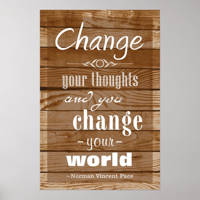Motivational Poster Vintage wood (Front)