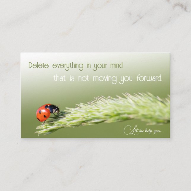 Motivational Psychologists and Psychotherapists Business Card (Front)