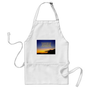 Motivational quotation standard apron