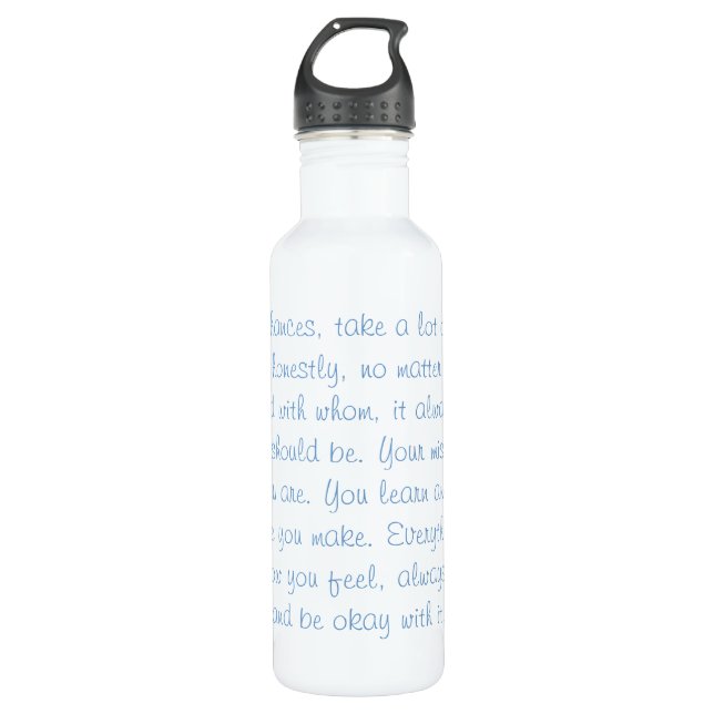 Motivational Quote 710 Ml Water Bottle (Front)