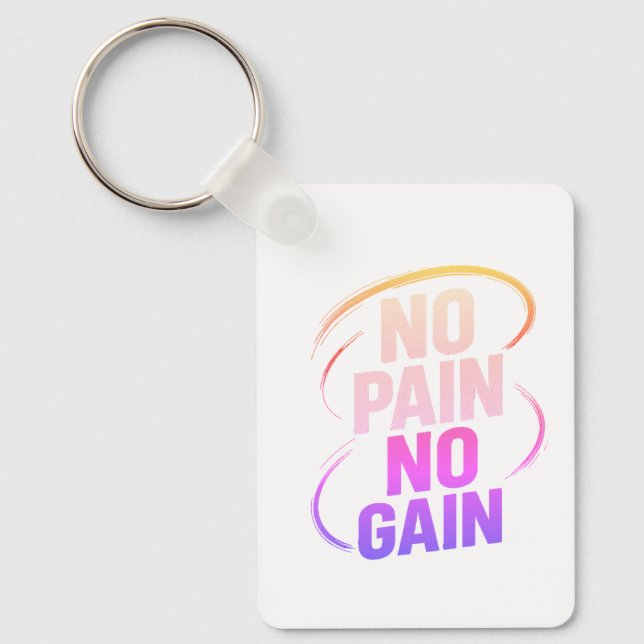 – Motivational Quote Accessory for Fitness & Focus Key Ring (Front)