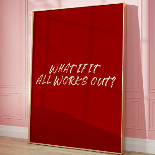 Motivational Quote Aesthetic Affirmation Wall Art