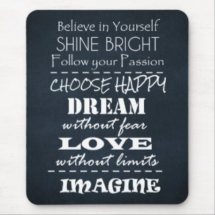 Motivational Quote Affirmations Mouse Pad
