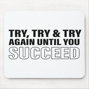 Motivational Quote Art Success Life Tips Quote Mouse Pad