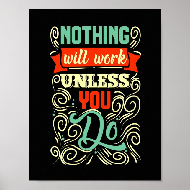 Motivational Quote Artwork Poster (Front)