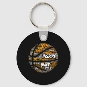 Motivational Quote Basketball Inspiring Words Key Ring