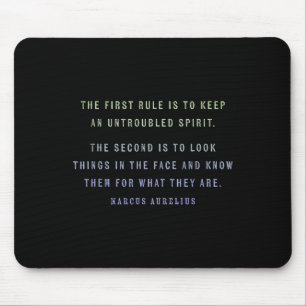Motivational Quote By Marcus Aurelius Growth Minds Mouse Pad