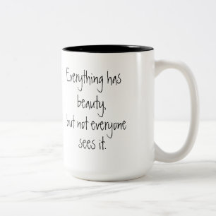 Motivational quote coffee cup beauty saying gift