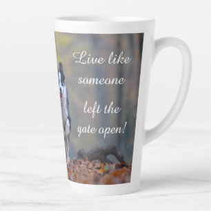 Motivational Quote Dog  Latte Mug