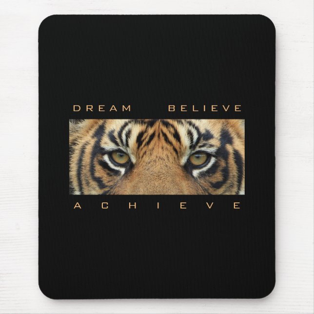 Motivational Quote Dream Believe Achieve Vertical Mouse Pad (Front)