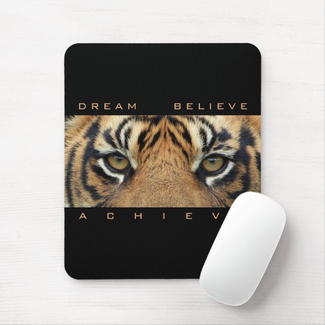 Motivational Quote Dream Believe Achieve Vertical Mouse Pad (With Mouse)