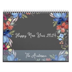 MOTIVATIONAL QUOTE   FAMILY PHOTOS   FLORAL DESIGN CALENDAR