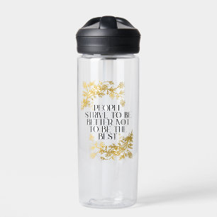 Motivational Quote Fitness Water Bottle - Strive T