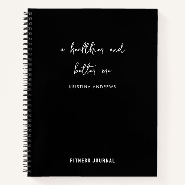 Motivational Quote Fitness Weight Loss Journal (Front)