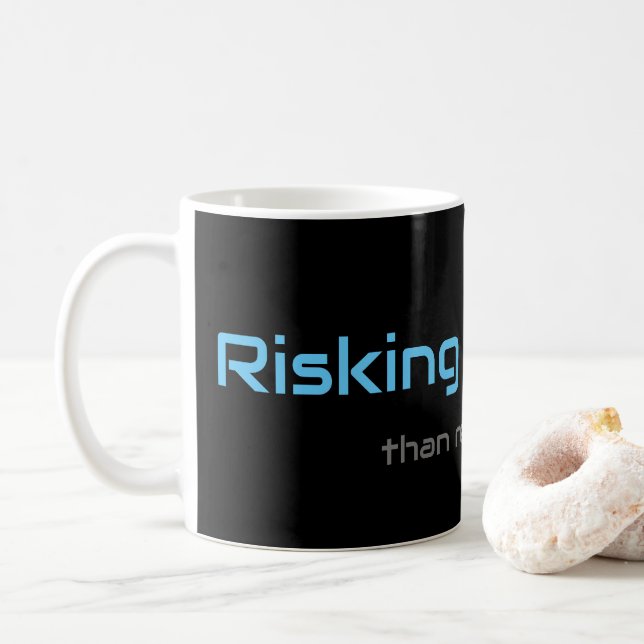 Motivational quote for your everyday mental health coffee mug (With Donut)