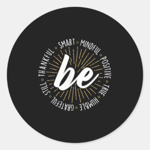 Motivational Quote Inspiration Positive Saying Lif Classic Round Sticker