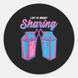 Motivational Quote Inspiration Positive Saying Lif Classic Round Sticker