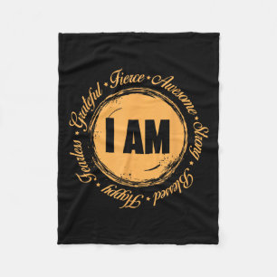 Motivational Quote Inspiration Positive Saying Lif Fleece Blanket