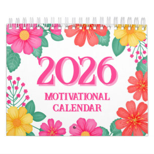 Motivational Quote Inspirational Dopamine Decor Calendar