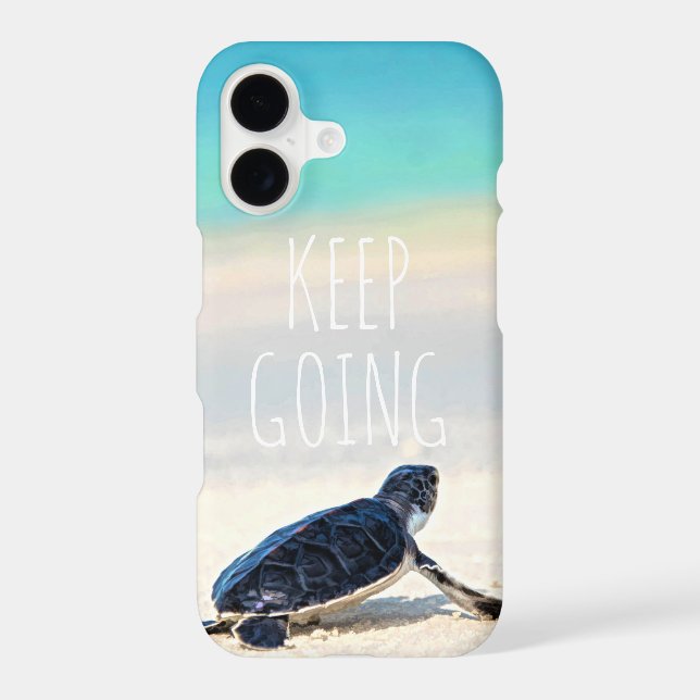 Motivational Quote Keep Going Turtle Beach (Back)