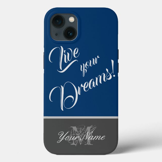 Motivational quote: Live your Dreams! Case-Mate iPhone Case (Back)