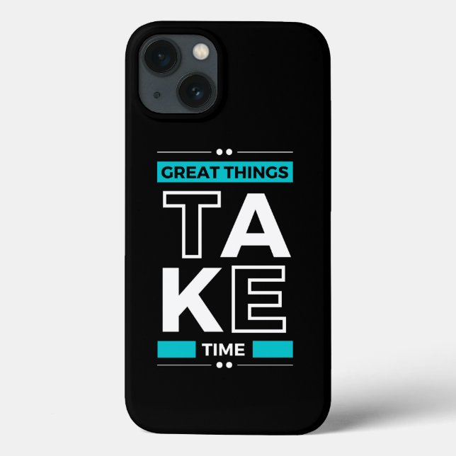 Motivational Quote Modern and Positive Text  Case-Mate iPhone Case (Back)