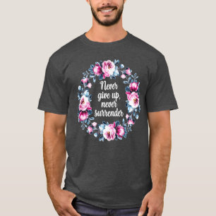 Motivational quote Never give up boy T-Shirt