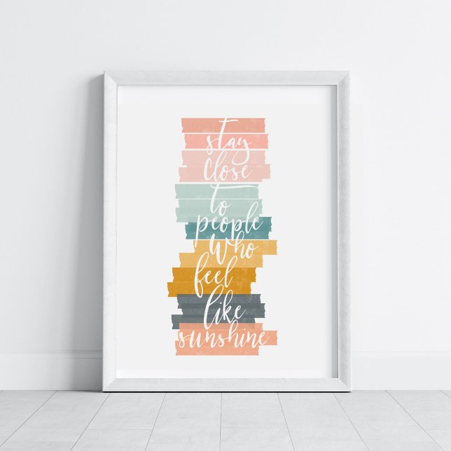 Motivational Quote Pastel Colours Art Poster (Creator Uploaded)