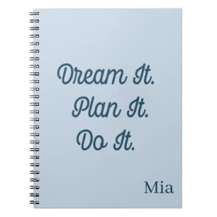 Motivational Quote Planning Ideas Notebook