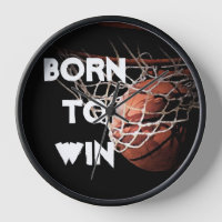 Motivational Quote Saying Basketball Born to Win