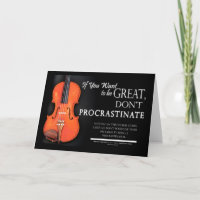 Motivational Quote Students of Music - Violin