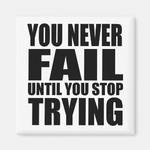 Motivational quote successs magnet