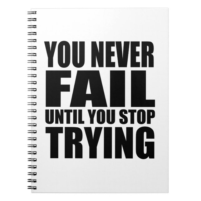 Motivational quote successs notebook (Front)