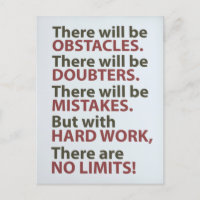 Motivational Quote - There will be obstacles 