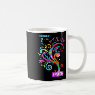 Motivational Quote _ Thought Is The Foundation Of Coffee Mug